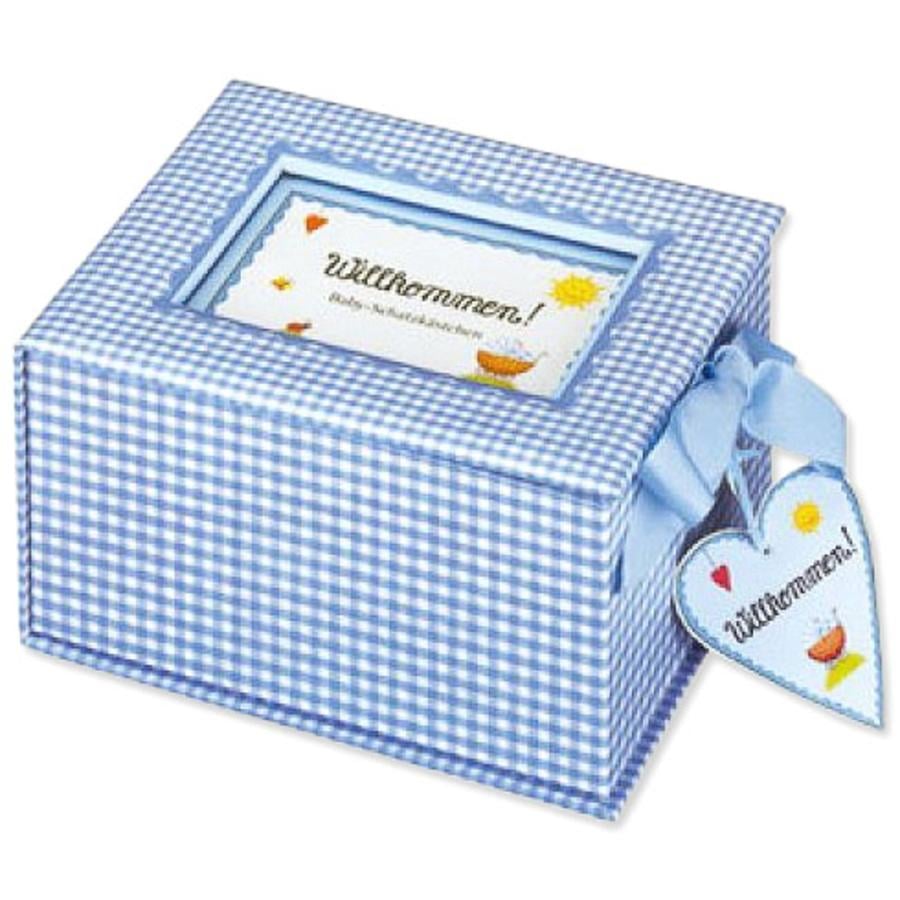SPIEGELBURG COPPENRATH Baby-Schatzkästchen "Willkommen!" hellblau