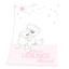 babybest® Microfaserflauschdecke Kleiner Lieblingsmensch rosa

