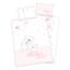 babybest® Flannel bedlinnen favoriete persoon roze GOTS 100 x 135 cm