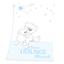 babybest® Polarny koc z mikrofibry Mały ulubiony niebieski