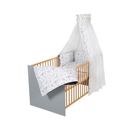 Schardt Komplett säng Klass ic Grå Origami Svart 70 x 140 cm 