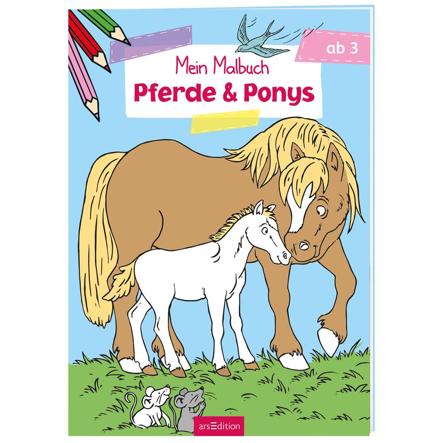 arsEdition Malbuch ab 3 Jahren - Pferde & Ponys