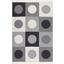LIVONE Baumwoll Teppich waschbar Happy Rugs Piatto TRAFFIC grau/schwarz/weiß 160x230 cm