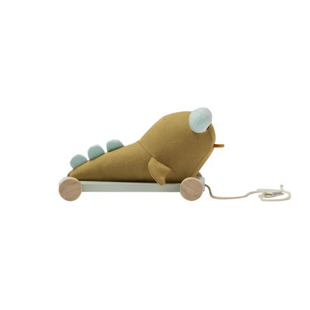 Kids Concept Jouet A Tirer Dinosaure Neo Bois Roseoubleu Fr