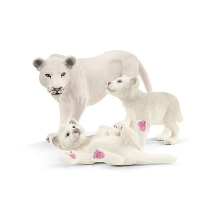 Schleich Figurine Lionne Avec Bebes Roseoubleu Fr