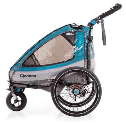 Qeridoo® Regenschutz für Kinderfahrradanhänger Sportrex2 
