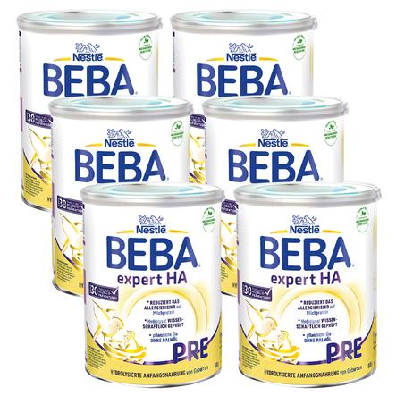 Nestle Anfangsnahrung Beba Expert Ha Pre 6 X 800 G Ab Der Geburt Babymarkt De