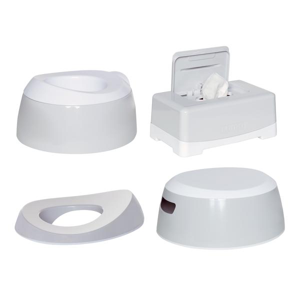 Luma® Babycare Kit réducteur de toilettes et pot enfant Light Grey