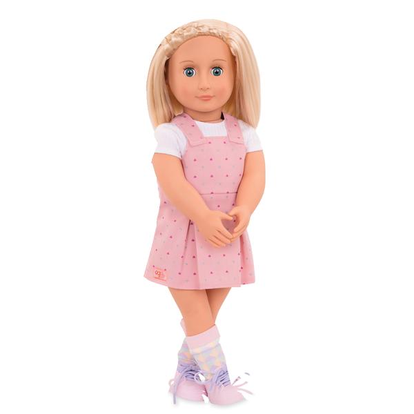 Our Generation panenka Naty s růžovými šaty 46 cm
