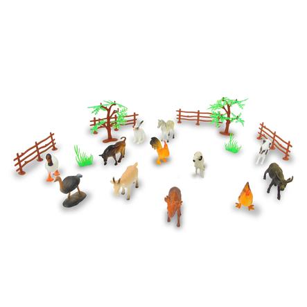 JAMARA Set de juego para animales Granja Animals 20 piezas 