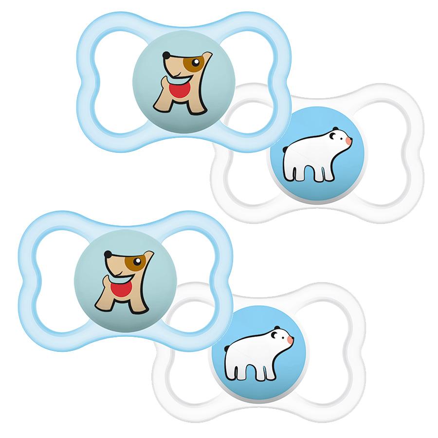 MAM-napp Supreme Silicone 16+ hund / isbjörn i dubbelpack 