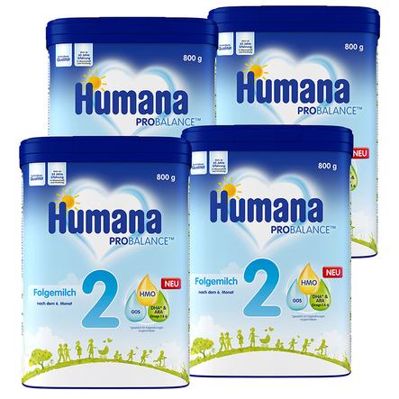 Humana Folgemilch 2 4 x 800 g nach dem 6. Monat
