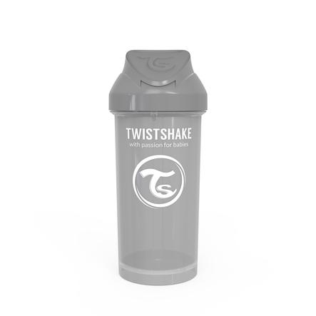 TWISTSHAKE Strohhalmflasche Straw Cup 360 ml 12+ Monate pastel grau