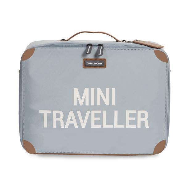 CHILDHOME Kinderkoffer Mini Traveller grau / altweiß