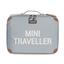 CHILDHOME Kinderkoffer Mini Traveller grau / altweiß