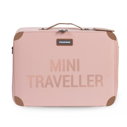 Childhome Valise Enfant Mini Traveller Rose Cuivre Roseoubleu Fr