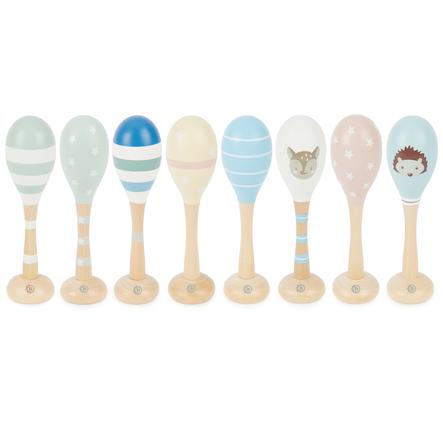 Bieco Maraca Enfant Bois Roseoubleu Fr