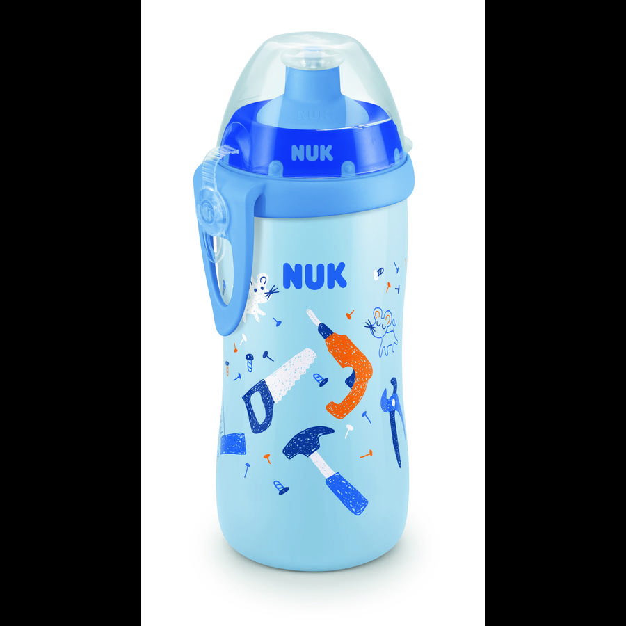 NUK Trinkflasche Junior Cup Boy mit Chamäleon Effekt, 300ml
