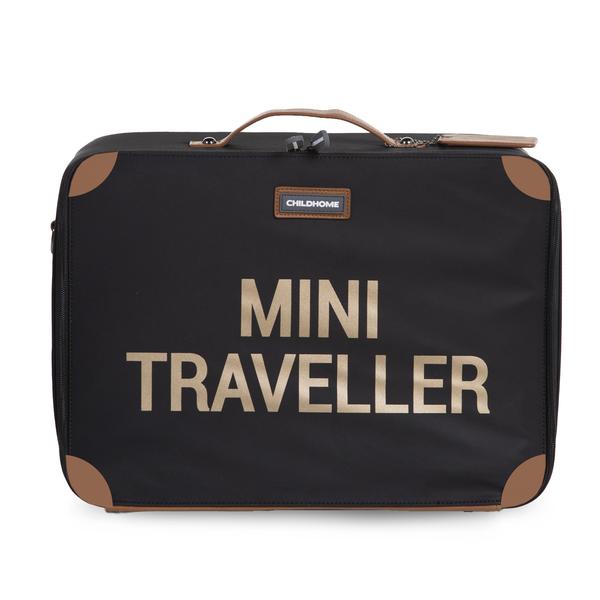 CHILDHOME Kinderkoffer Mini Traveller zwart / goud 
