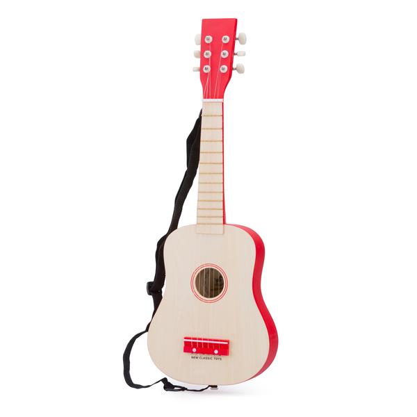 New Classic Toys guitar - DeLuxe - Nature / Red
