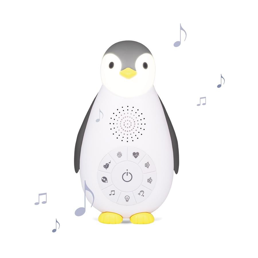ZAZU ZOE - The Penguin Bluetooth Music Box met Night Light Grey
