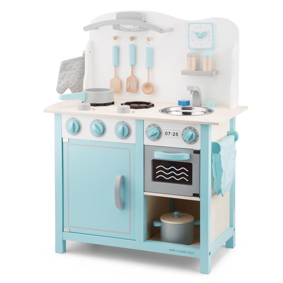 New Classic Toys Cocina juguete Bon Appetit Delux azul madera