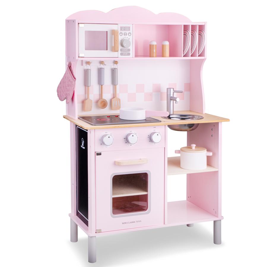 New Classic Toys Speelkeuken Modern roze met kookplaat