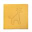 JULIUS ZÖLLNER Koc dla niemowląt Terra Giraffe miód 120 x 120 cm