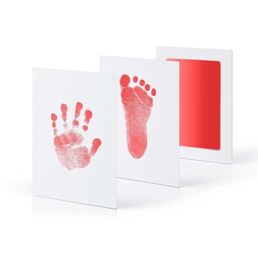 kiinda Hand and Footprint Set Clean Touch, i rødt