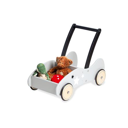 Pinolino Chariot De Marche Enfant Kimi Etoiles Bois Gris Roseoubleu Fr