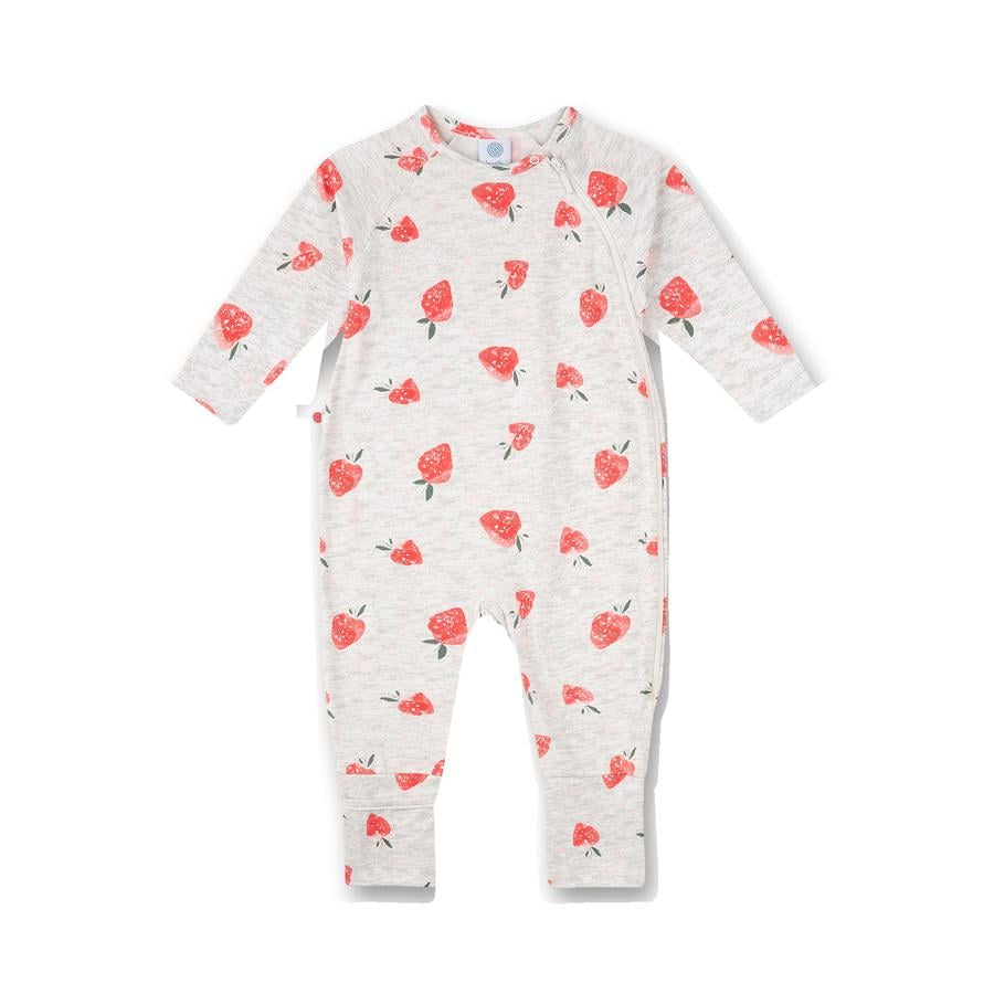Sanetta Combinaison pyjama enfant fraises light grey 