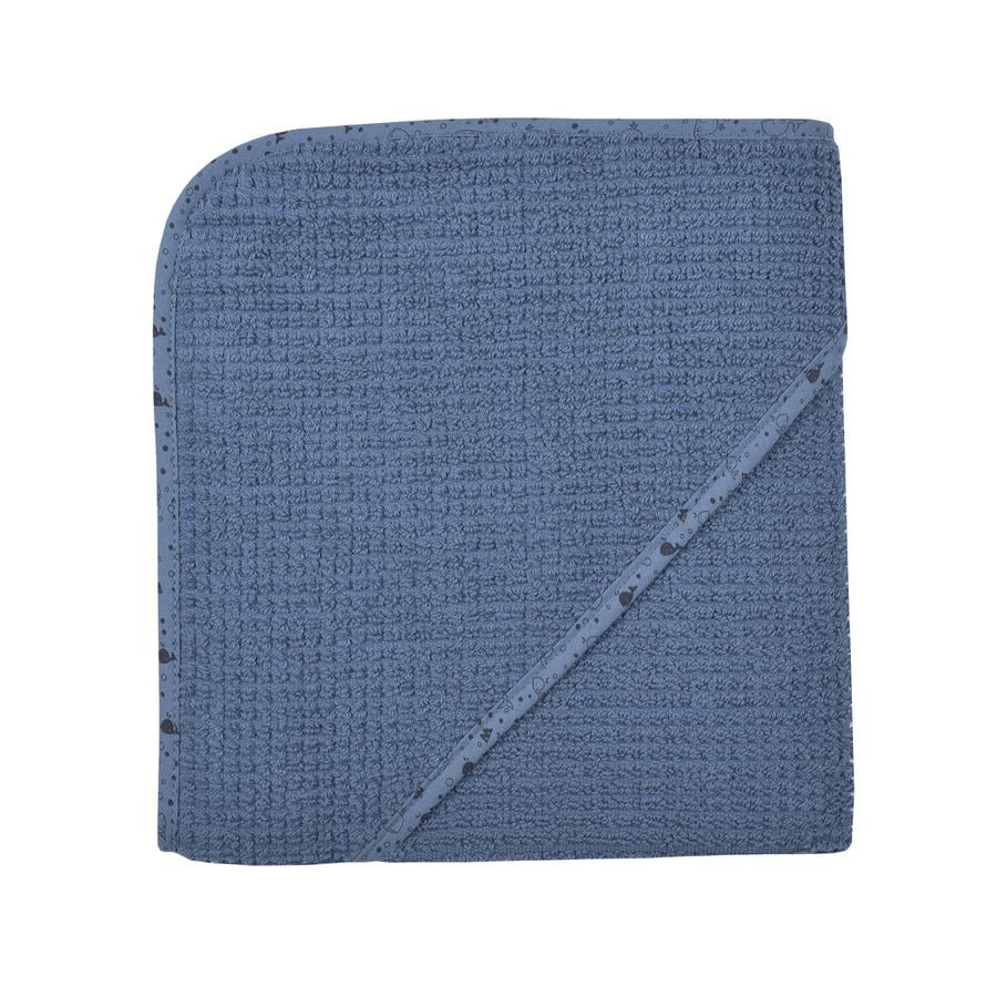 WÖRNER SÜDFROTTIER At home Ręcznik z kapturem, niebieski 80 x 80 cm 