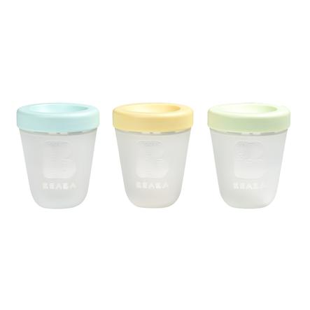 Beaba Pot De Conservation Repas Bebe Printemps Silicone 0 Ml Lot De 3 Roseoubleu Fr