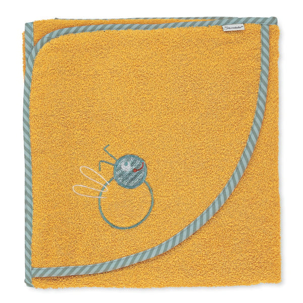 Sterntaler Badehåndklæde med hætte Ben gul 100 x 100 cm