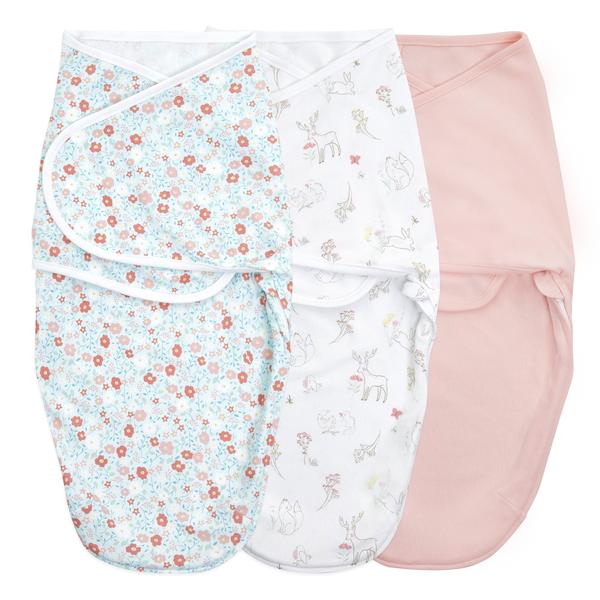 anais™ essentials Easy Swaddle™ Wickel-Pucktuch 1,0 TOG 3er-Pack Fairy Tale Flowers aden 0-3 Monate 