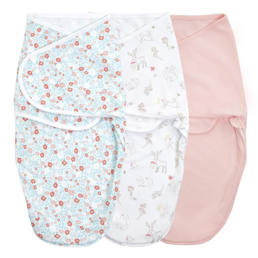 aden + anais™ essentials easy swaddle™ Wickel-Pucktuch 3er-Pack fairy tale flowers 4-6 Monate