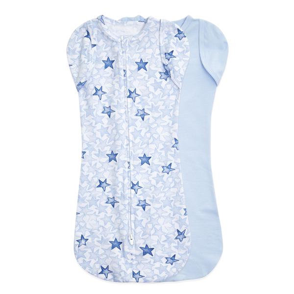 aden + anais™ essential s easy swaddle™ Otulacz 2 szt,  twinkling stars blue