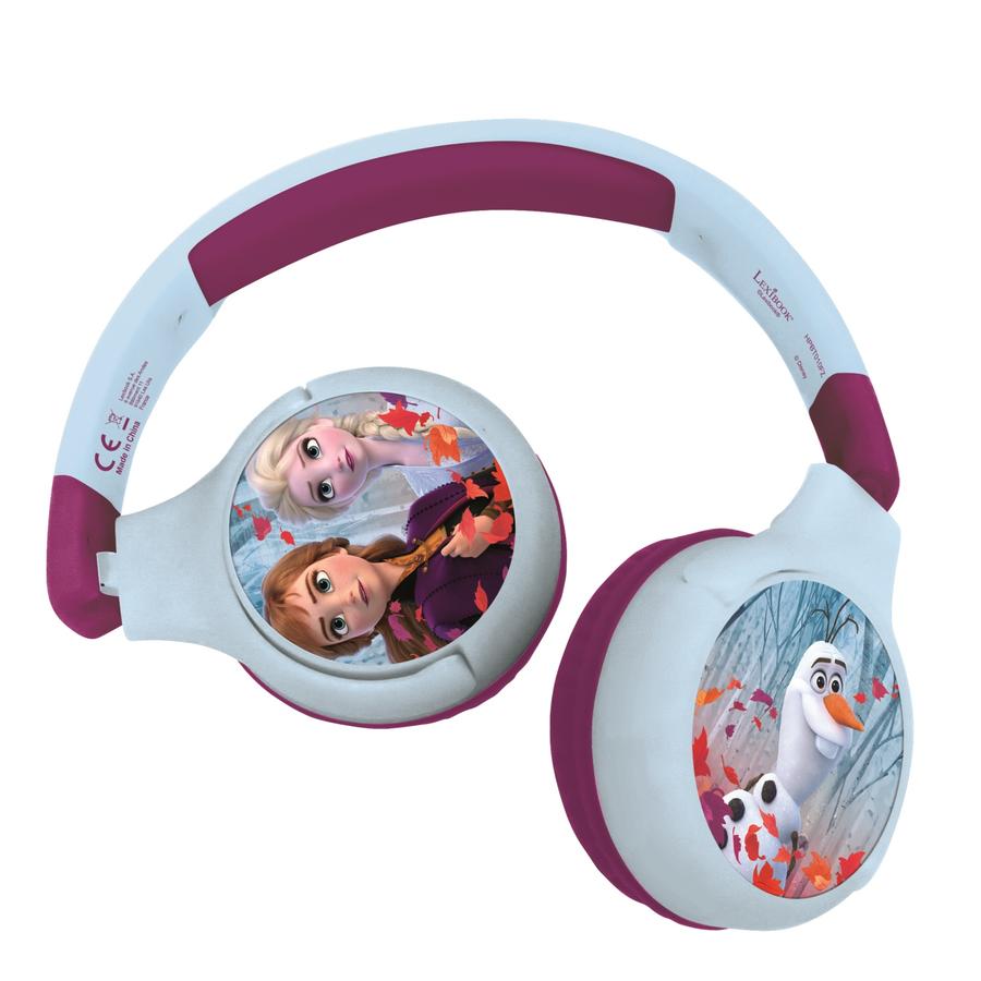 LEXIBOOK Disney Frozen 2-in-1 Bluetooth-kuulokkeet lapsille, joissa on sisäänrakennettu mikrofoni