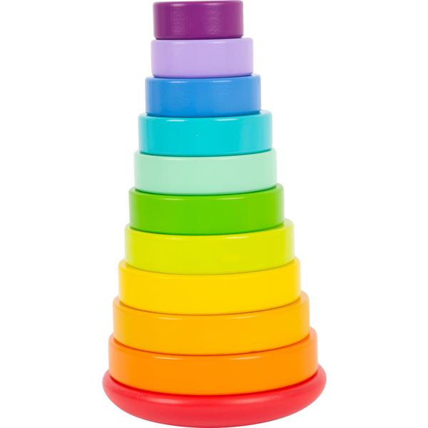 Small foot® Stacking tower plug-in spil regnbue