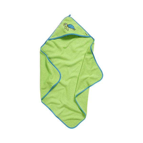 Playshoes  Badstof handdoek met kap S child pad groen