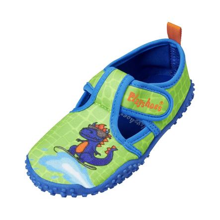 Playshoes Aqua-Schuh Dino blau-grün