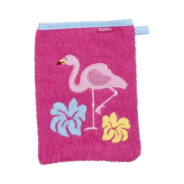 Playshoes Terry Washing Glove Flamingo rosa