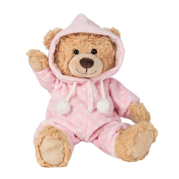 Teddy HERMANN ® pyžamový medvěd růžový 30 cm
