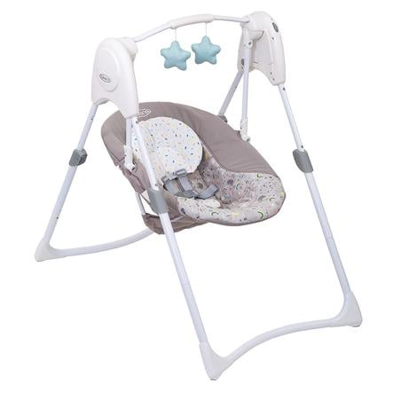 Graco Transat Balancelle Bebe Slim Spaces Daydream Roseoubleu Fr