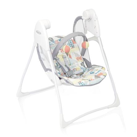 Graco Transat Balancelle Bebe Baby Delight Patchwork Roseoubleu Fr