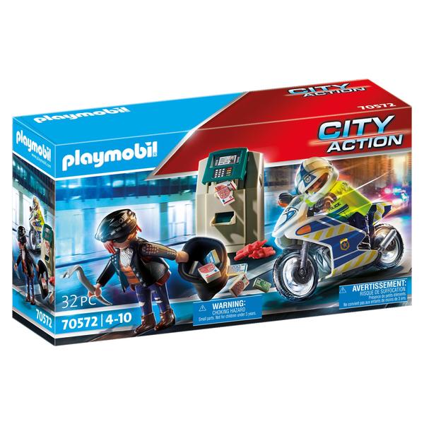 PLAYMOBIL  ® Policyjny motocyklowy złodziej pieniędzy