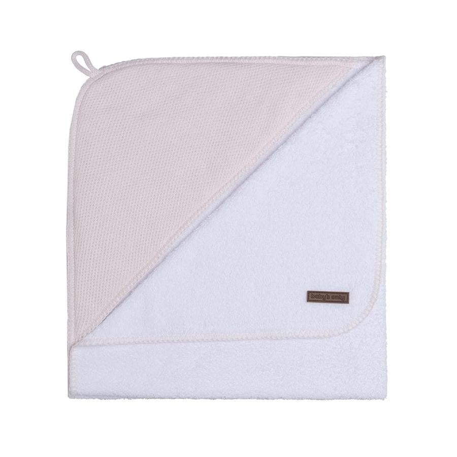 Baby's only badehåndklæde med hætte klasse ic klassisk lyserød 75x85 cm