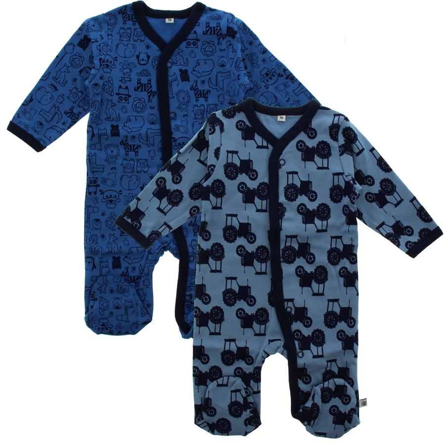 Beurs bijvoeglijk naamwoord Opknappen Pippi Pyjama met benen 2-pack blauw | pinkorblue.nl