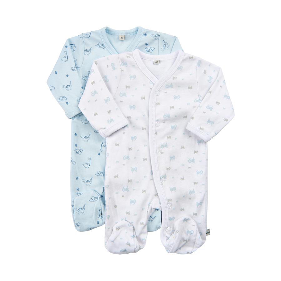 Pippi Combinaison pyjama enfant light blue lot de 2