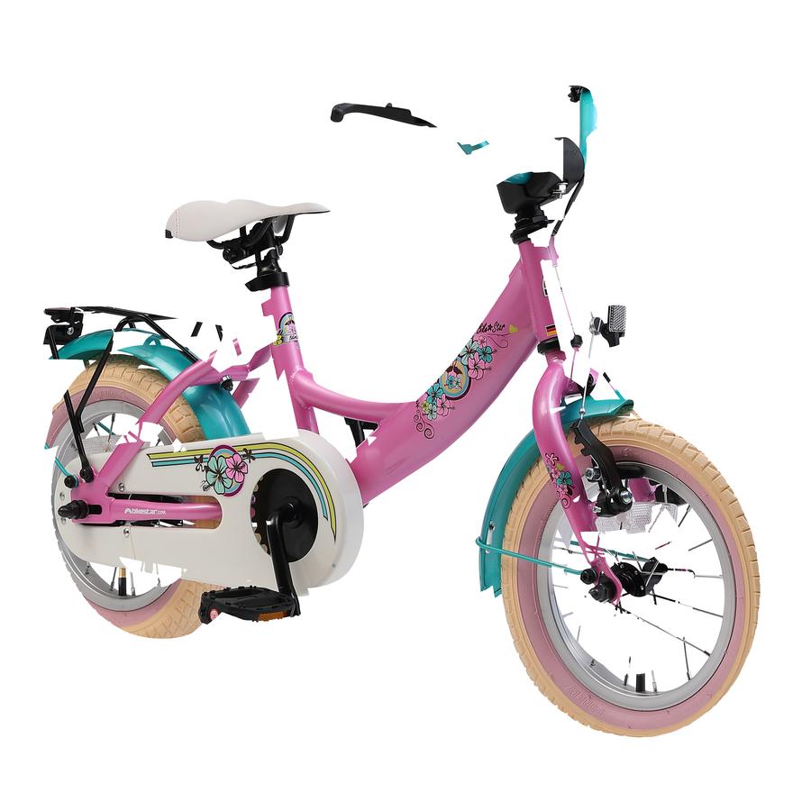 bikestar Premium Sicherheits-Kinderfahrrad 12" Classic, pink